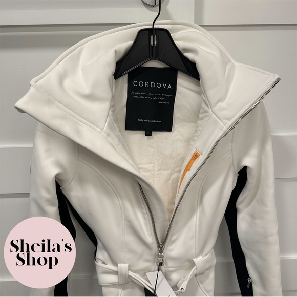 NWT Cordova Signature Belted OTB Ski Suit Cloud White Women’s Medium - Picture 5 of 8